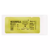 NEOSORB 4/0, голка 16 мм, 3/8, зворотно-ріжуча, 75 см