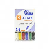 K-FILE №15-40, 21 мм, 6 шт.