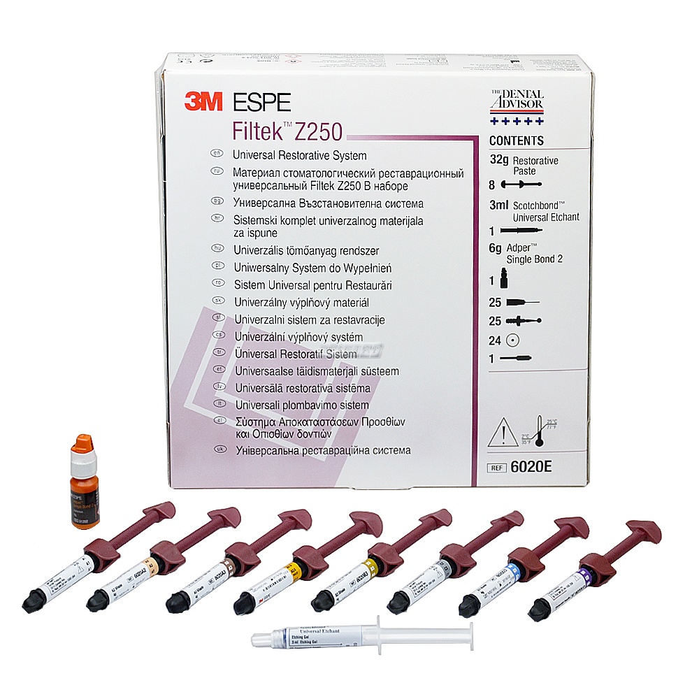 FILTEK Z250 набір, 8 шпр. х 4 г + 6 мл S.BOND2