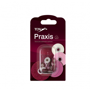 Диски полірувальні PRAXIS, 9.5 мм, асорті, 30 шт.