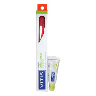 Щітка зубна середня VITIS ORTHODONTIC ACCESS + VITIS ORTHODONTIC зубна паста 15 мл