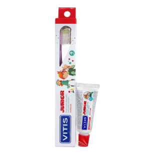 Щітка зубна м'яка VITIS JUNIOR + VITIS JUNIOR паста-гель для дітей 15 мл