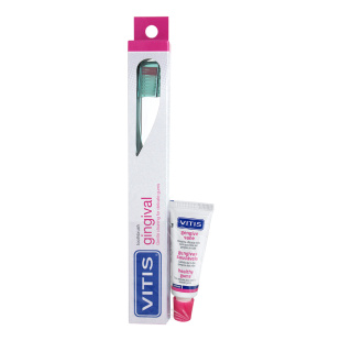 Щітка зубна м'яка VITIS GINGIVAL + зубна паста VITIS GINGIVAL 15 мл