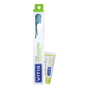 Щітка зубна середня VITIS ORTHODONTIC REGULAR + VITIS ORTHODONTIC зубна паста 15 мл