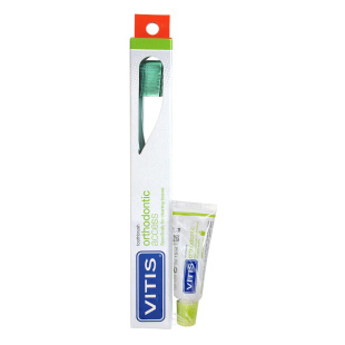 Щітка зубна середня VITIS ORTHODONTIC ACCESS + VITIS ORTHODONTIC зубна паста 15 мл