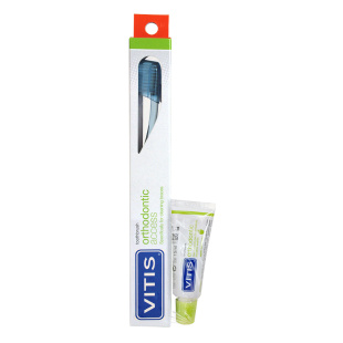 Щітка зубна середня VITIS ORTHODONTIC ACCESS + VITIS ORTHODONTIC зубна паста 15 мл