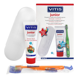 VITIS JUNIOR набір: гель-паста 75 мл, щітка, пенал