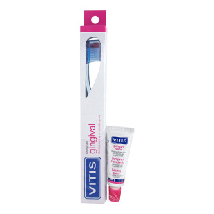 Щітка зубна м'яка VITIS GINGIVAL + зубна паста VITIS GINGIVAL 15 мл