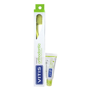 Щітка зубна середня VITIS ORTHODONTIC REGULAR + VITIS ORTHODONTIC зубна паста 15 мл