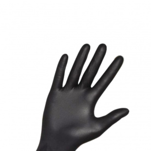 Рукавички нітрилові без пудри STYLE BLACK, M, 100 шт.