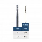 Бор карбідний FG 331L, груша, 1.0 мм