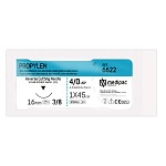 PROPYLEN 4/0, голка 16 мм, 3/8, зворотно-ріжуча, 45 см